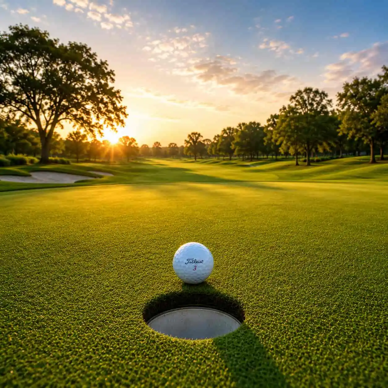 Golf course green landscape