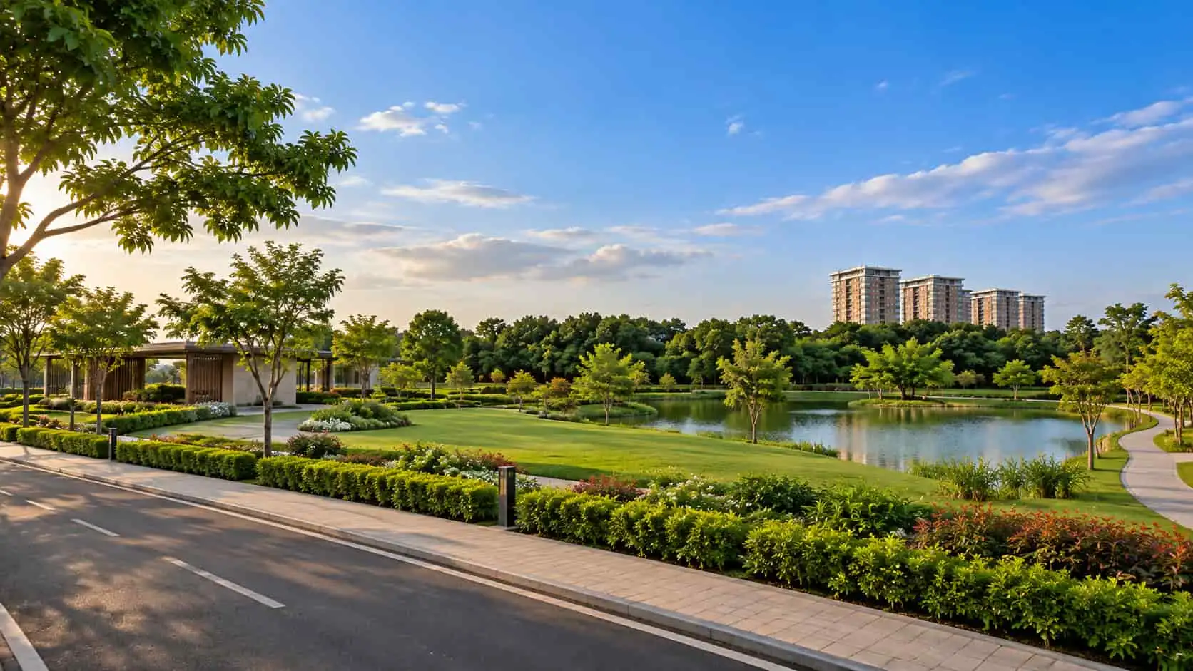 Residential home lifestyle representing Kensington Park Plots Phase 2 Sector 131 Noida